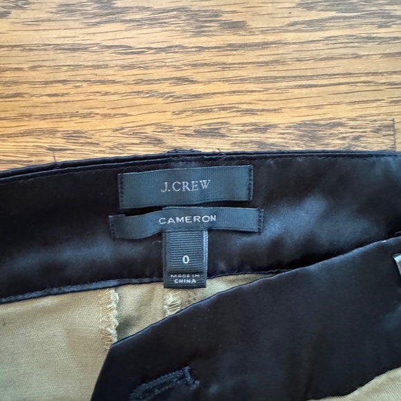 J. CREW Cameron Bow Tuxedo Pants Women's size 0 - Picture 2 of 4